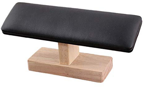 zalati Soporte de exhibición para pulsera, collar, soporte de exhibición, organizador de estantes, madera + cubierta de PU + interior de terciopelo