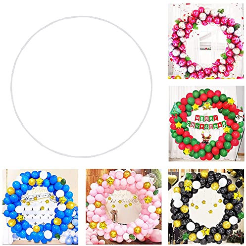 Ballon Kreis Rahmen Kit, Luftballons Garland Kit Rund Hochzeitsbogen, Rund Ballonsäulenständer Ballon Girlanden Halter für Hochzeit, Taufe, Dekoration, Baby Shower