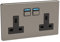 Lightwave LP42MK2 Smart Socket, 3000 W, 230 V, Stainless Steel