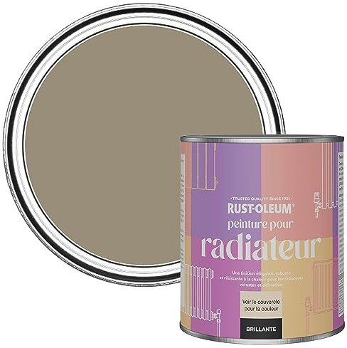 Rust-Oleum Brown Heat Resistant Radiator Paint in Gloss Finish - Café Luxe 750ml