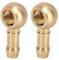 Banjo Hose Barb Bolt Raccords, 1 Paire 12 Mm M12 à 3/8 Turbo Barb Bolt Raccords Raccord de Tuyau Adaptateur de Raccord Turbo à étanchéité Solide pour Pompe à Carburant 044