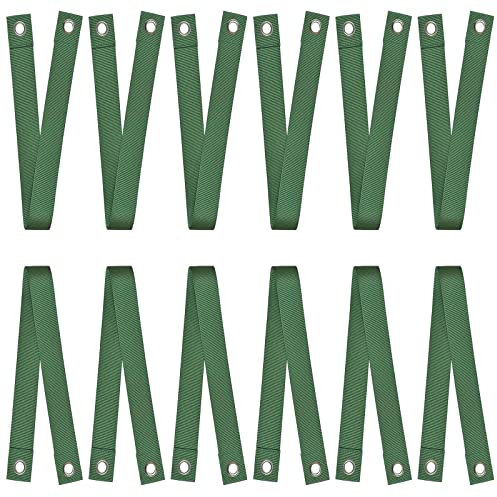 Prriudy Baumgurte zum Einstecken, 12 Stück Baumstützgurte, Glättebänder für neu gepflanzte Setzlinge und Hurrikanschutz (12, schwarz)