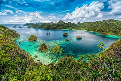 Puzzle 1000 Teile Raja Ampat, Indonesien 75 * 50Cm