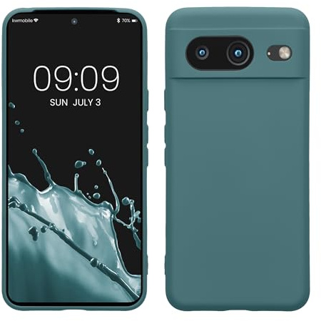 kwmobile Slim Case kompatibel mit Google Pixel 8 Hülle - Handyhülle aus Silikon in Arctic Night