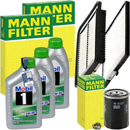 Inspektionspaket + 1 5W-30 Motoröl passend für PICANTO II TA 1.0 I10