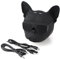 Tragbarer Bluetooth Lautsprecher, Bluetooth Lautsprecher Hund Bulldogge Lautsprecher Bluetooth Lautsprecher 4.1 Französische Bulldogge Musikbox, 32G Großem Speicher, für Outdoor Aktivitäten (Schwarz)