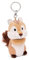NICI Schlüsselanhänger Streifenhörnchen JoJo 9cm braun - Plüsch-Begleiter Kuscheltieranhänger mit Schlüsselring für Schlüsselband, Schlüsselbund & Schlüsselhalter