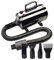 JISADER Asciugacapelli per Cani, Soffiatore Potente per Animali Domestici, 2000 W con 3 Accessori Aggiuntivi, Nero