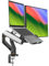 BEWISER Dual Laptop Arm Mount for 13-32” Monitor and 12 - 17 Notebook with Gas Spring，Adjustable 2-in-1 Computer Notebook Desk Stand