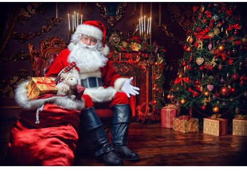 Santa & Christmas Tree 1000 Piece Jigsaw Puzzle – Festive Scene for Adults & Kids Age 14+ Large 69cm x 51cm Limited Edition Christmas Puzzles