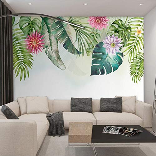 Fototapete Bunte Blätter Fototapete 3D Vliestapete Moderne Design Wandtapete Küche Flur Wohnzimmer Büro Badezimmer Kinderzimmer 300cm×210cm(Breite x Höhe)