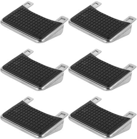 Alipis Replacement Pedals for Kitchen Garbage Bins Foot Pedal for Trash Can Recycling Bins Step on for Wastebasket Plastic Black 6 Pack