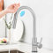 Grifo de Cocina sin Contacto con Spray Extraíble, Grifo de Fregadero de Arco Alto con Una Palanca, Grifo de Cocina de Acero Inoxidable con Sensor, Grifo Mezclador de CocinaChrome,One Size