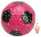 plplaaoo Pallone da Calcio per Bambini, Taglia 3, Gonfiabile, Rosa, con Rivestimento in Gomma PU, Giocattolo per Sport all'aperto e Giochi in Giardino