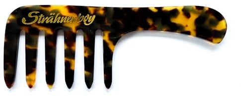 Strähnenboy Edition TOKYO Lockenkamm Zahnung sehr grob 16,5 cm - 6,5 Zoll – flexibel - 6 breite Zähne handgemacht Strähnenkamm Styling-Kamm Taschenkamm mit Griff (053 tok)