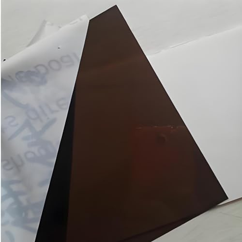 Carport-Regenschutz aus Polycarbonat, 2 mm dick, für den Außenbereich, Sonnenschutz, für Terrasse, wetterfeste Abdeckung, Größe 1,2 x 1 m, UV-beständig, Braun