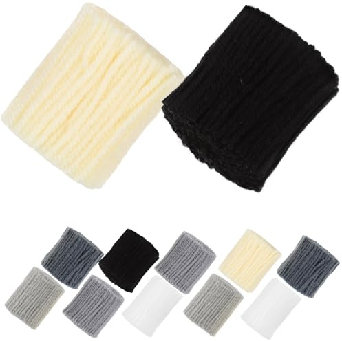 UKCOCO 12 Knäuel Acryl Garn zum Knüpfen für Teppiche Kissen und Decken Selbstgemacht Strick und Häkelgarn Hautfreundlich Platzsparend Geeignet für Anfänger und Fortgeschrittene