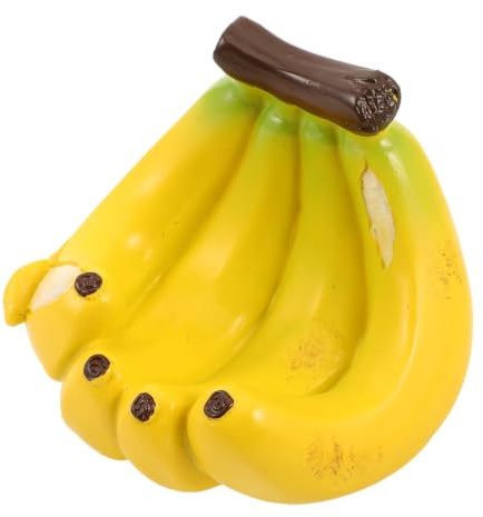 LIFKICH Mangeoire pour Oiseaux de Banane Jaune Résistante aux Intempéries en Résine, Portable, pour Suspendre aux Arbres ou Balcons, Dimensions 12x10x9,5cm