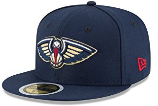 NBA New Orleans Pelicans Youth Boys Official 59FIFTY Fitted Cap, 6.75, Navy