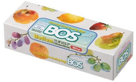 BOS Einwegbeutel für Windeln, Lebensmittelabfälle, Tierabfälle oder andere Sanitärprodukte – langlebig und parfümfrei (90 Beutel) [Größe M, Weiß]