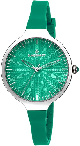 Radiant Women's Quartz Analog Watch with Rubber Strap RA336615, Green, 36MM, Strap