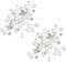 Toyvian Schuhclips Damen Perlen Strass Blumen Design Schmuck Accessoires für Hochzeit Braut Frauen 1 Paar (Weiß)