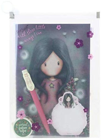SANTORO 60 Pages for Laptop, Pen, Notepad, Roller-Paper Tape, Post It/LITTLE WINGS
