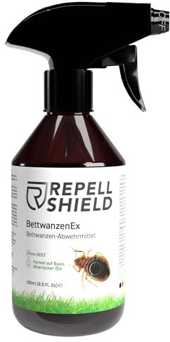 RepellShield® Spray Anti Chinches y Ácaros - Repele Insectos en Colchones, Sofás, Ropa y Textiles - 250ml - Fórmula Natural y Sin Manchas - Spray Antiacaros - Alternativa al Insecticida Chinches Cama