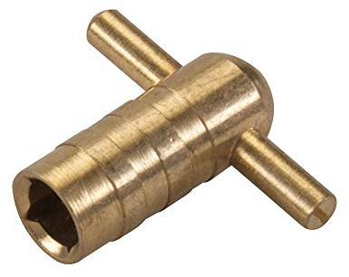 A1SONIC® Messing-Heizkörper-Entlüftungsschlüssel – Heizkörper-Entlüftungsventilschlüssel – Entlüftungsventil Meter Schlüssel Utility Key (T-Form)