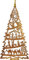SIKORA BS-OH Baumschmuck Olivenholz Anhänger aus Bethlehem - 28 Modelle wählbar, Olivenholz:No.24 Baum Krippenlandschaft H ca 12cm