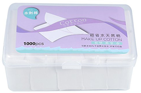 1000 Pcs Cosmetic Cleaning Cotton Pads, Facial Makeup Cotton Wipes with Box, Makeup Facial Soft Cotton Pads for Applying Lotion Removing Face Makeup