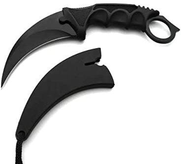 BSH Adventure Karambit Messer - Outdoor Messer mit Holster - Survival Messer Outdoor - CS:GO - Jagdmesser - Karambit Trainer - Coole Sachen mit Counter Strike