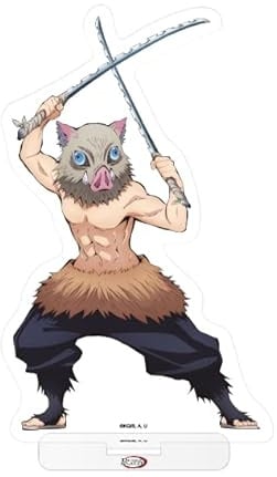 Peppermint Anime (Crunchyroll GmbH) - Demon Slayer - Kimetsu no Yaiba - Inosuke - Acryl Figure, Aufsteller, Standy - 10cm - original & lizensiert