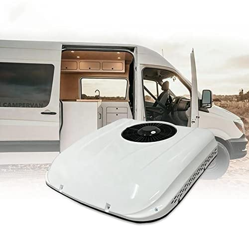 TEHONGMAI Car Electric RV Rooftop Air Conditioner 12V Parking Air Conditioning for SUV Motorhome Truck Camper Van Caravans 12V