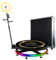 360 Photo Booth Maschine mit Software für Partys Upgrade mit Ringlicht und kostenlosem Logo Automatische 360 Spin Kamera Booth mit Ausziehbarem Ständer APP Fernbedienung Perfekt für Menschen zum