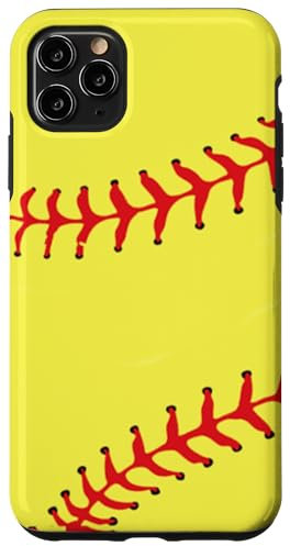 Custodia per iPhone 11 Pro Max Softball Ball Gadget Sport