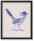 Poster Master Poster Blue Cowboy Roadrunner – Retro-Cowboy-Druck – Westernkunst – Wilder Westen Kunst – trendige Kunst – Geschenk für Männer und Frauen – Dekoration für Büro, Wohnheim oder