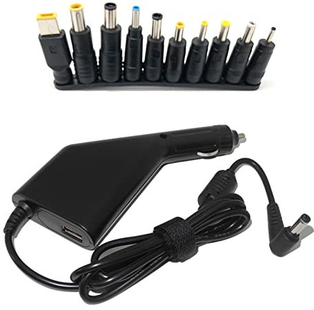 45W-65W-90W Laptop Car Charger DC11-15V to 19V 4.74A Travel Adapter for Notebook Computer with 10 Plug 19V 4.74A 45W 65W 90W Car Charger USB 5V 2.1A