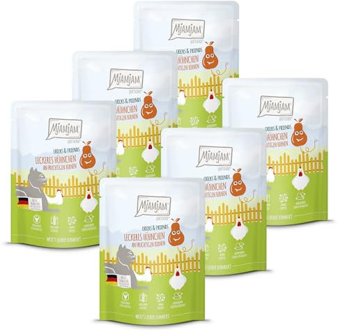 MjAMjAM - Quetschie - Chicks & Friends leckeres Hühnchen an fruchtigen Birnen 6 x 300g