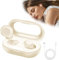 Euakee Auriculares para Dormir, Dormir de Silicona LíQuida, con Reducción Pasiva de Ruido, Auriculares inalámbricos Bluetooth 5.4, 40 Horas de Duración de La Batería (Blanco)