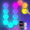 Hexagon LED Panel Gaming Setup Deko, 12 Smart LED Sechseck Wandleuchte RGBIC Beleuchtung Funktioniert mit Alexa Google Assistant, Gaming Wandpaneele Sprach und App Steuerung Musik Sync für Zimmer TV