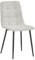 Colenis® Chaises de Salle à Manger Ela, Lot de 2, Beige, Lin, Chaise de Cuisine, Pieds en métal Stable, Chaise Chambre à Coucher, Chaise Salon
