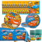 51Pcs Cars Birthday Party Tableware Set, Car Tableware Set, Kids Birthday Party-Supplies, Boys Partys Decorations, Cars Paper Plates Cups Tissue Napkins Tablecloth (10 Guests）