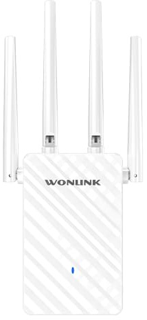 WONLINK WiFi Extender Booster 1200Mbps WiFi Booster Range Extender 5GHz & 2.4GHz Dual Band WiFi Repeater Wireless Internet Booster, Repeater/Router/AP Mode, WPS Function, UK Plug