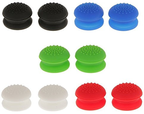 10 piezas analógicas elevadas antideslizantes para el pulgar, joystick para PS4, PS3, Xbox 360, mando Xbox One