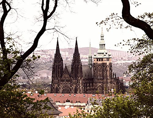 hansepuzzle 62586 - Prag Puzzle 1000 Teile - Orte-Puzzle mit hochwertiger Aufbewahrung: Kartonbox und wiederverschließbarem Beutel - Format 60 × 46 cm