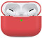 AHASTYLE Silikon Hülle für Airpods Pro Schutzhülle und Haut Case für AirPods Pro [Front-LED Sichtbar] [Kabelloses Laden] Kompatibel mit Airpods Pro 2019 (Ohne Karabiner, Rot)