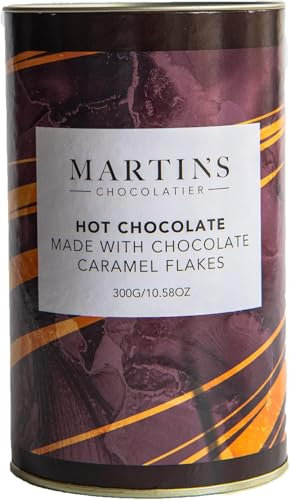 Martins Chocolatier | 3er Pack | Karamell-heiße Schokoladenflocken Trinkschokolade aus echten belgischen Schokoladenflocken