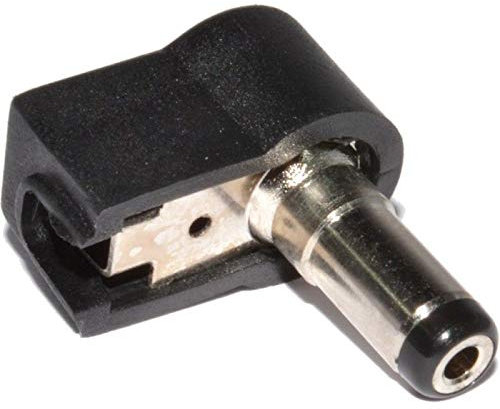 DC Netzteil Adapter Lot Verbinder 90 Grad Rechter Winkel Rechts Abgewinkelt 2.5mm / 5.5mm Stecker Koppler Konverter Kompatibel mit CCTV Security Kamera, IP Camera, DVR Standalone, LED Strip, Monitore