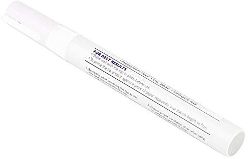 KIMISS Stylo de Peinture de Pneu, Duokon 1 pcs étanche Professionnel en Plastique Voiture Crayon Pneu Peinture Stylo Marque stylos(Blanc)